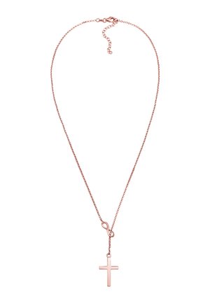 CROSS INFINITY - Necklace - rose gold-coloured
