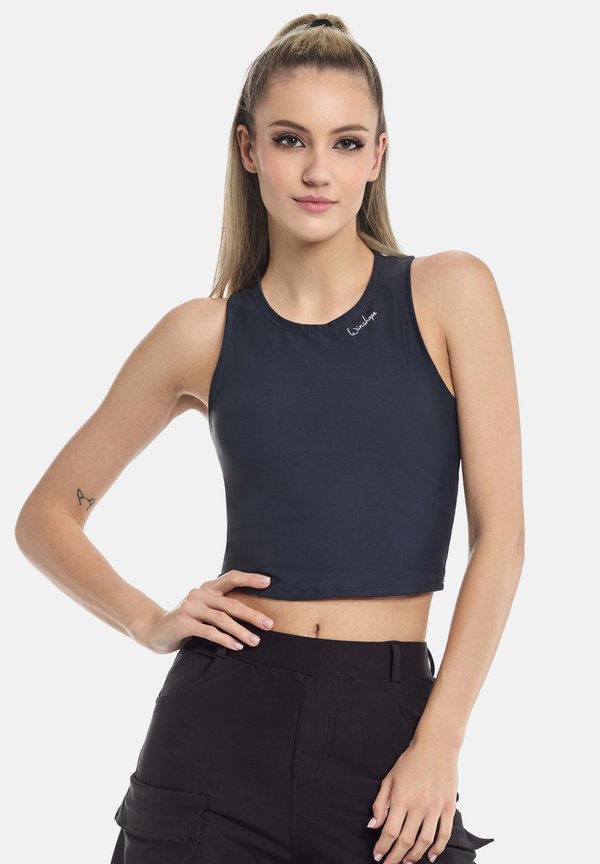 FUNCTIONAL COMFORT CROPPED TANK - Top - anthracite