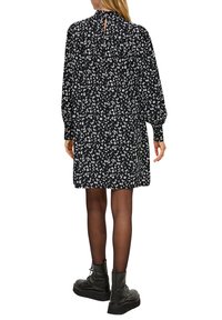 QS MIT RAFFUNG - Jurk - schwarz