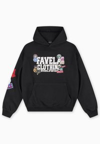 MULTIPATCH HOODIE UNISEX - Luvtröja - black