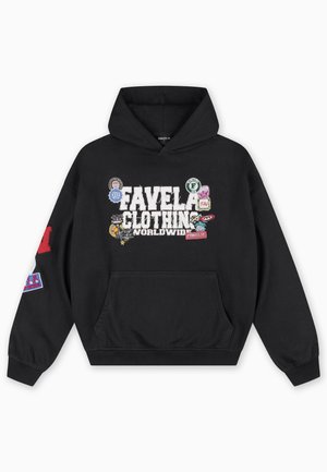 MULTIPATCH HOODIE UNISEX - Hoodie - black