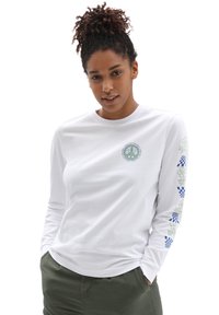 Vans WM PEACE PROPERTY LS BF - Top s dlhým rukávom - white