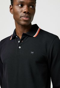Wrangler LONG SLEEVE  REGULAR FIT - Piké - black