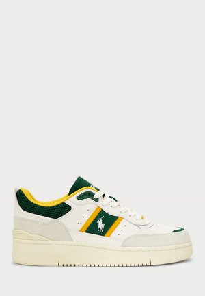 MASTERS SPORT LEATHER-SUEDE SNEAKER UNISEX - Trainers - bianco/green/gold