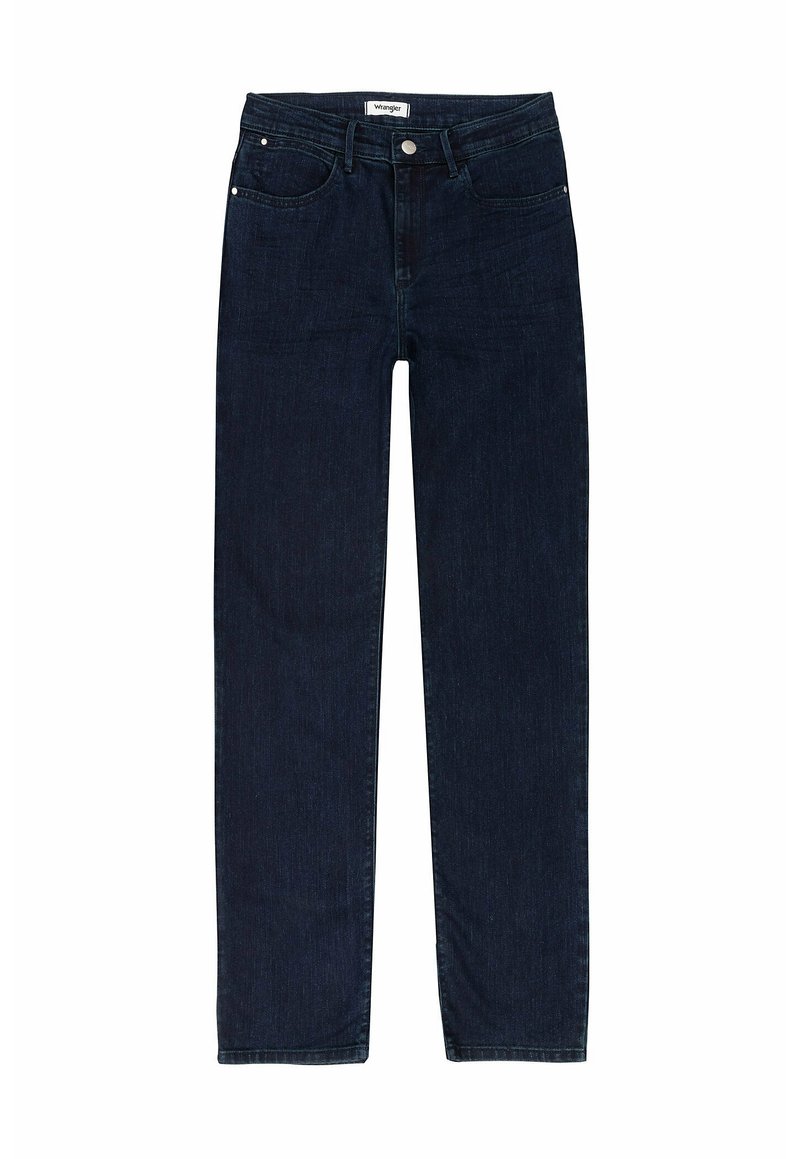 Wrangler Straight leg jeans donkerblauw denim