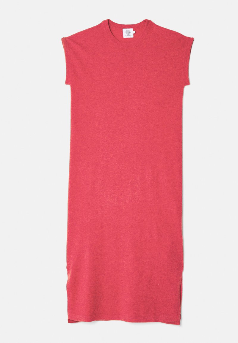 KNITID Gebreide jurk bordeauxrood KNITID Gebreide jurk bordeauxrood