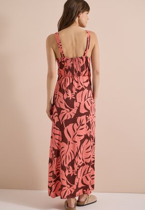Cecil, MAXIKLEID MIT V-NECK UND PRINT - Robe longue - coral