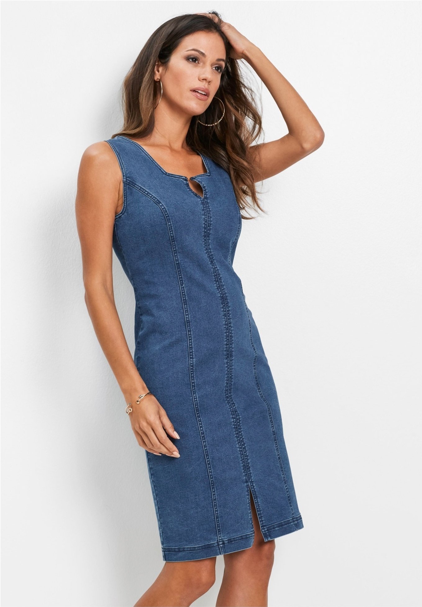 bonprix Vestito di jeans - blau/blu denim - Zalando.it