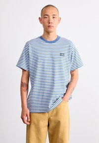 Obey Clothing ESTABLISHED WORKS EYES - Apdrukāts T-krekls - coronet blue