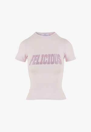 FELICIOUS, TIGHT RHINESTONES - T-shirts print - pink