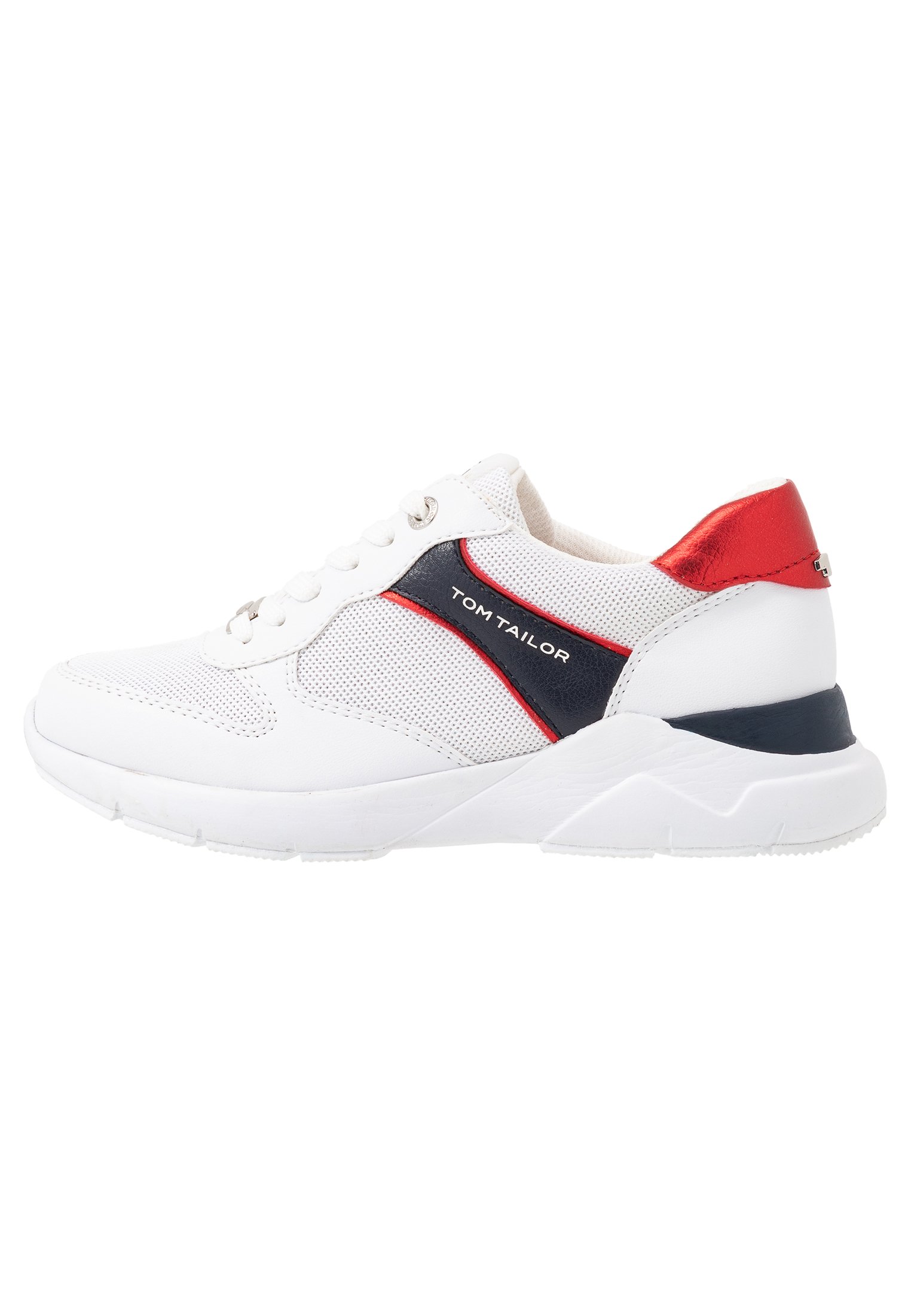 TOM TAILOR Joggesko white Zalando.no TOM TAILOR Joggesko whiteneon yellowhvit Zalando.no