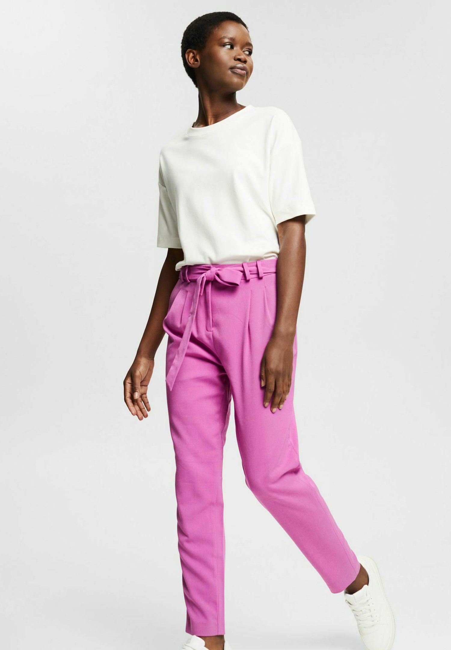 Esprit Chinos - pink fuchsia/mottled 