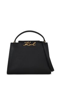 SIGNATURE TOP HANDLE - Handbag - black