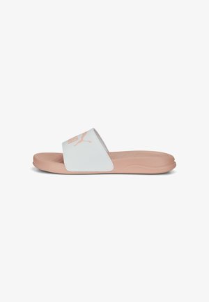 Puma POPCAT UNISEX - Sandales de bain - white apricot blush