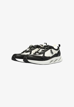 Gisada, GISADA RUNNER BICOLOR LOW SNEAKERS NEW YORK LOW 16001 SNEAKERS UNISEX - Sneaker low - black white