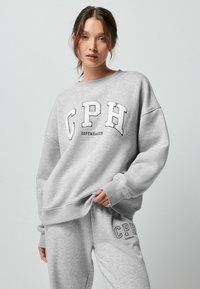 Next BOUCLE DETAIL LONG SLEEVE COPENHAGEN CITY GRAPHIC - Melegítőfelső - grey