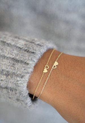 My Jewellery VALENTINE SET TWO HEARTS - Armband - gold coloured