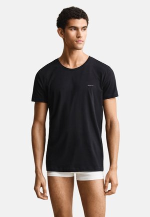 GANT C NECK 2 PACK - Alsónemű - black
