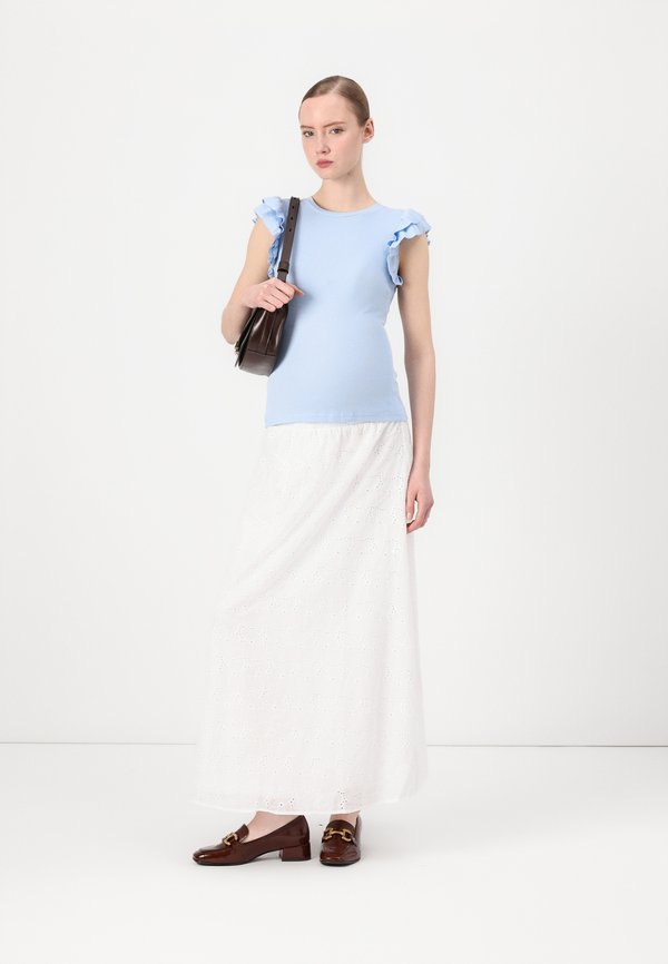 OLMMYLO SKIRT - Maxi skirt - cloud dancer4