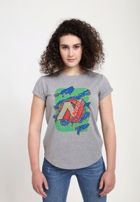 Henry Tiger NERF SCRIBBLE - T-shirts print - melange grey