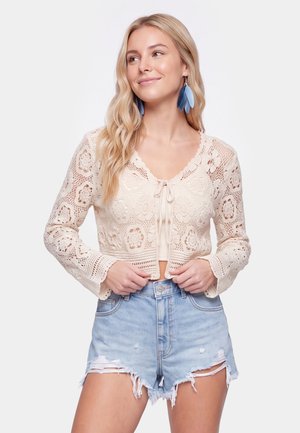 IZIA, IZIA CARDIGAN - Strickjacke - beige