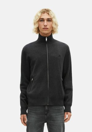 Strickjacke - dark grey melange