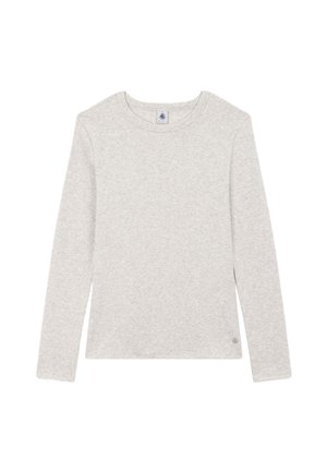 Petit Bateau, LANGÄRMELIGES L'ICONIQUE AUS EINFARBIGEM RIPP - Langarmshirt - beluga chine