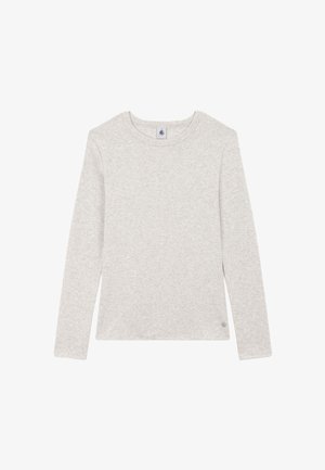 Petit Bateau, LANGÄRMELIGES L'ICONIQUE AUS EINFARBIGEM RIPP - Langarmshirt - beluga chine