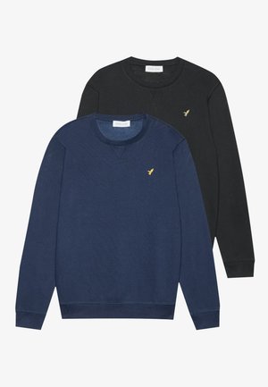 2 PACK - Collegepaita - black/dark blue