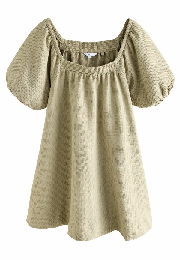 REGULAR FIT-TEXTURED SUCKER - Strickkleid