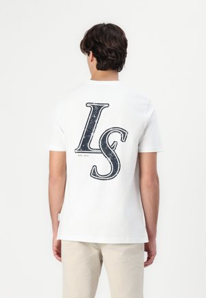 Lyle & Scott EMBLEM GRAPHIC - Marškinėliai su spaudiniu - white