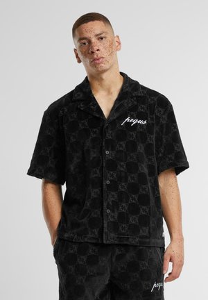 CHEST LOGO MONOGRAM  - Chemise - black