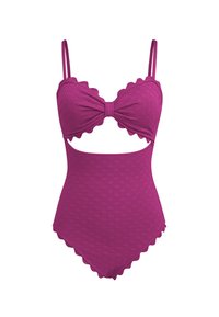 Cupshe ALLURING MONOKINI WITH CUTOUT - Costume da bagno - berry
