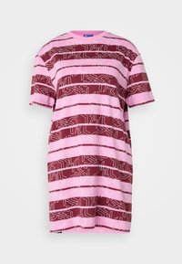 RELAXED STRIPED TEE DRESS - Jerseykjole - moonlight mauve