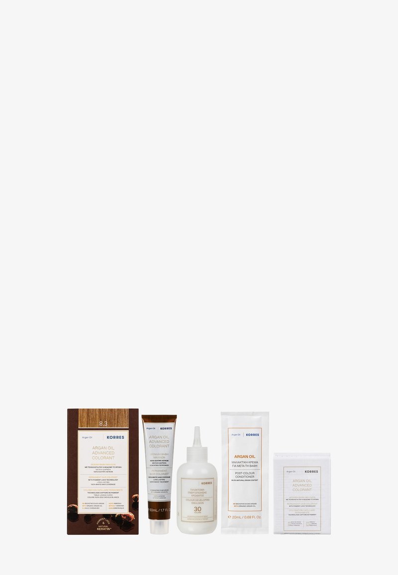 KORRES - ARGAN OIL ADVANCED HAIR COLOURING - Haarverf - golden honey light blonde / honigblond 8.3, Vergroten