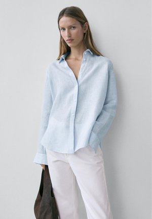 FLOWING PINSTRIPED - Chemisier - blue