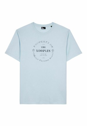 The Kooples Camiseta estampada - baby blue