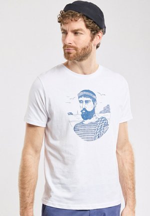 CRUISE SUNSET- LÉGER - T-shirt imprimé - marincorde blanc