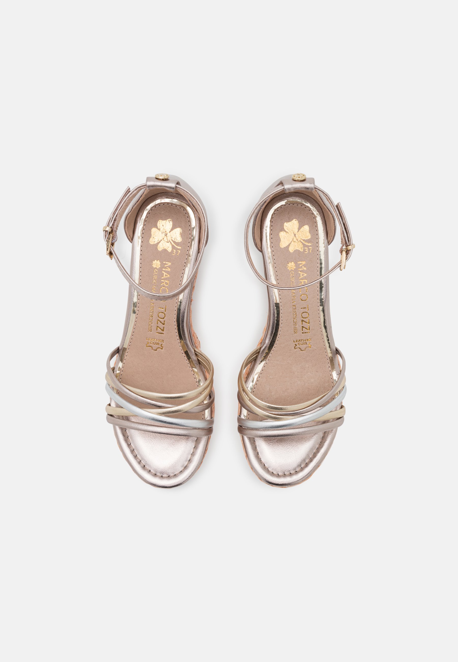 Marco Tozzi BY GUIDO MARIA KRETSCHMER - Sandalen met hoge hak - rose  metallic/roségoudkleurig - Zalando.be