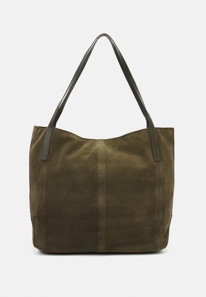 LEATHER - Geantă de mână - khaki