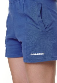 Pegador SULLY HIGH WAISTED - Tracksuit bottoms - washed true blue/white