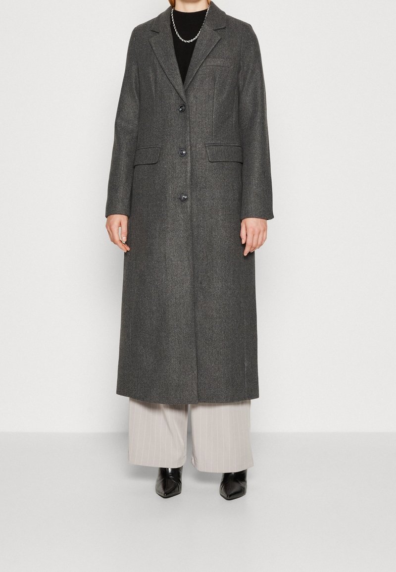 Vero Moda Tall Cappotto classico - mottled dark grey