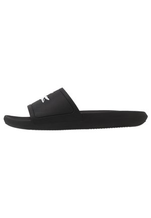 CROCO SLIDE - Badslippers - black/white