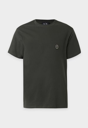 Armani Exchange, REGULAR - Βασικό μπλουζάκι - khaki
