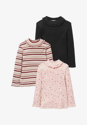 3 PACK - T-shirt à manches longues - rose