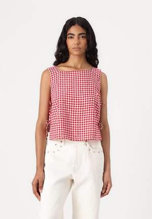 Abercrombie & Fitch BARE APRON SHELL - Blouse - red
