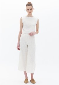 OXXO HIGH RISE CULOTTE - Broek - natural
