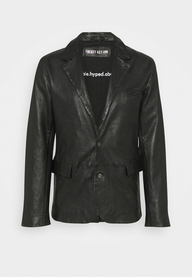 Freaky Nation THE ONE MAN - Lederjacke - black/schwarz - Zalando.ch