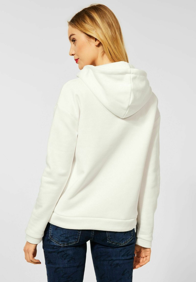 Damen Sweatshirts | Street One Kapuzenpullover weiß/offwhite - PO51974 Damen Sweatshirts | Street One Kapuzenpullover weiß/offwhite - PO51974