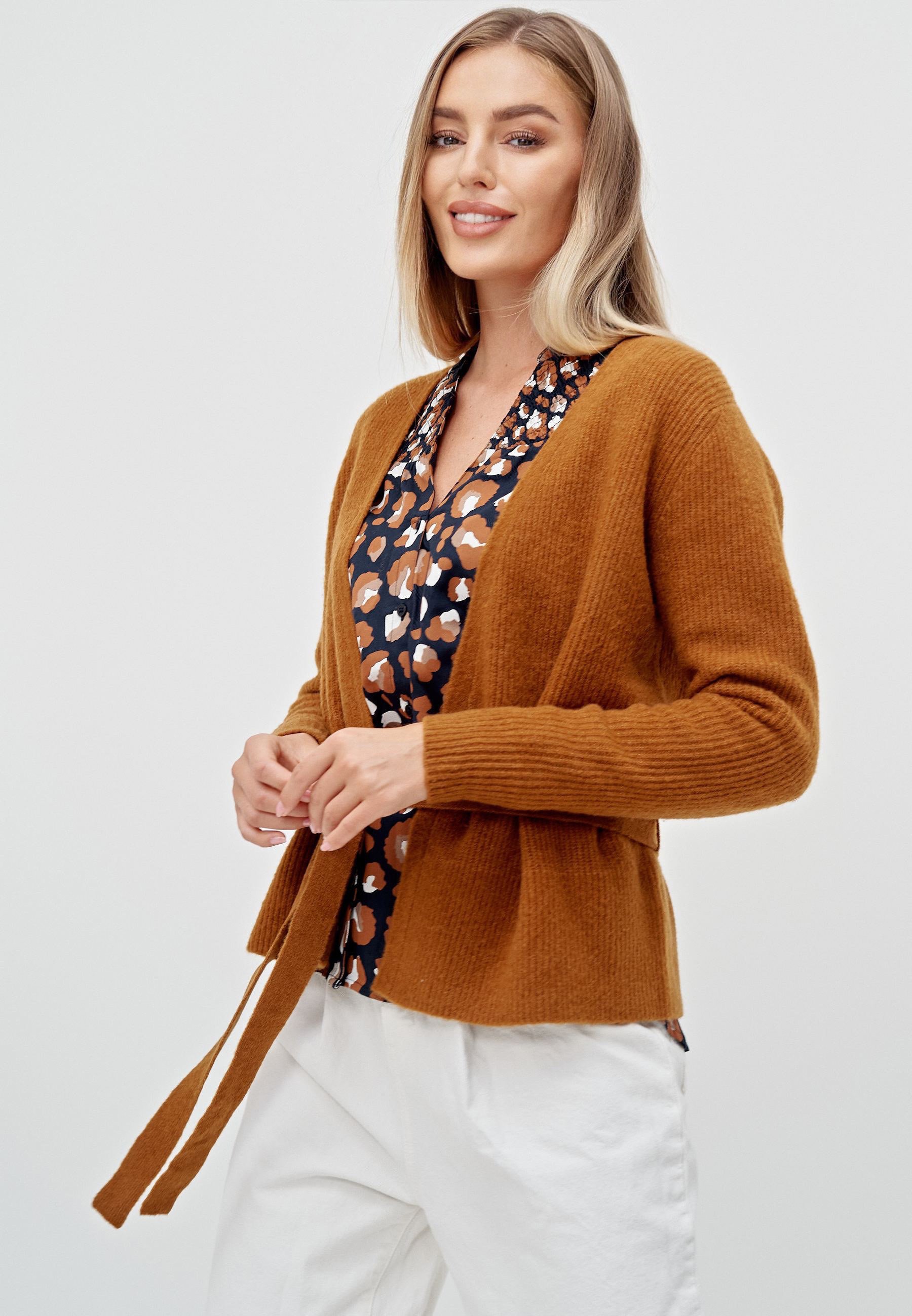 Re.draft Cardigan - cognac - Zalando.ie
